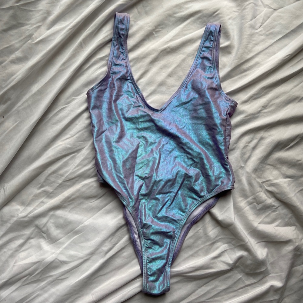 Missguided Mermaid/Iridescent/Metallic Bodysuit